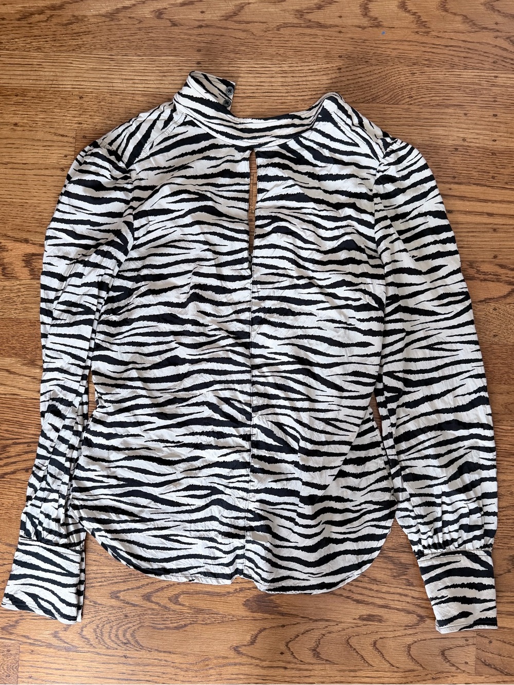 ALC Zebra Print Long-Sleeve Top